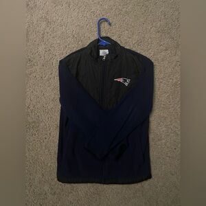 Navy blue and black patriots sweater